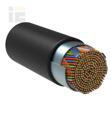 ITK Витая пара F/UTP кат.5E 50х2х24AWG solid LDPE черный (305м)