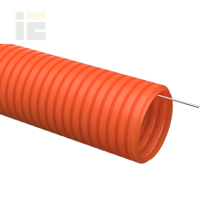 Труба гофрированная ПНД d=16мм с зондом оранжевая тяжелая (100м) IEK