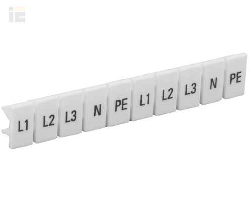 YZN11M-004-K00-A | Маркеры для КПИ-4мм2 с символами L1, L2, L3, N, PE | IEK