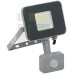LPDO702-10-K03 | Прожектор светодиодный СДО 07-10Д с датчиком движения IP54 серый | IEK
