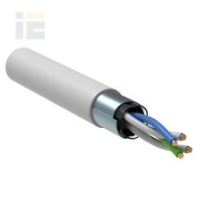 Кабель витая пара F/UTP кат.5E 24AWG 2 пары LSZH INDOOR 1м белый GENERICA