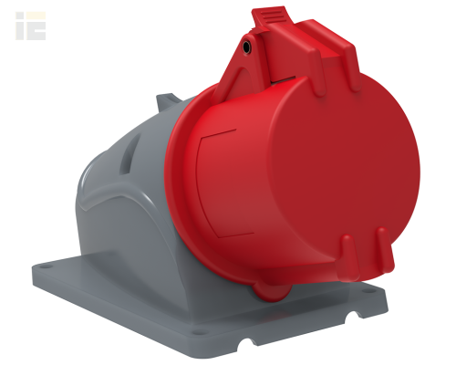 PSN12-032-4 | Розетка стационарная ССИ-124 32А-6ч/380-415В 3Р+РЕ IP44 MAGNUM | IEK