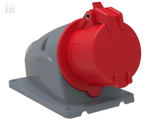 PSN12-016-4 | Розетка стационарная ССИ-114 16А-6ч/380-415В 3Р+РЕ IP44 MAGNUM | IEK