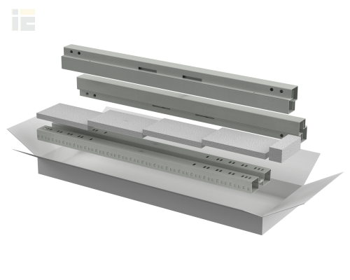 LN35-38UXX-X | ITK LINEA N Компл. стоек и профилей шкафа 38U сер. |