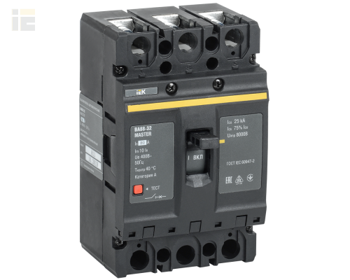 SVA10-3-0080-02 | Выключатель автоматический ВА88-32 3Р 80А 25кА MASTER | IEK