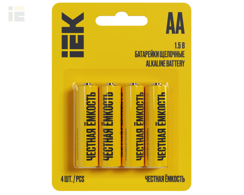 Батарейка щелочная Alkaline Optima LR06/AA (4шт/блистер)