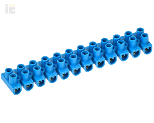 UZV6-003-04-2 | Зажим винтовой ЗВИ-3 н/г 1,0-2,5мм2 (2шт/блистер) синие | IEK