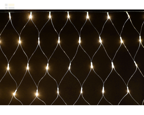 LGDB410-1-160-L1-T-S-44 | LIGHTING Гирлянда сеть 1,5х1,5м 160 светодиодов теплый белый свет IP20 прозрачный шнур 3м 230В контроллер 8 сцен | IEK