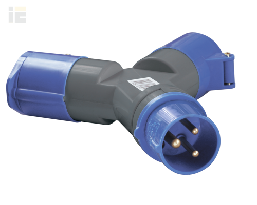 PAS21-016-3 | Адаптер двухлучевой ССИ-1012 2P+PE 16А 200-250В IP44 | IEK