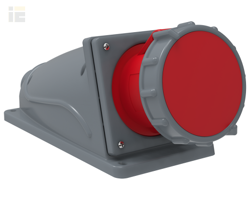 PSN12-063-4 | Розетка стационарная ССИ-134 63А-6ч/380-415В 3Р+РЕ IP67 MAGNUM | IEK