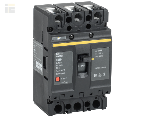 SVA10-3-0100-02 | Выключатель автоматический ВА88-32 3Р 100А 25кА MASTER | IEK