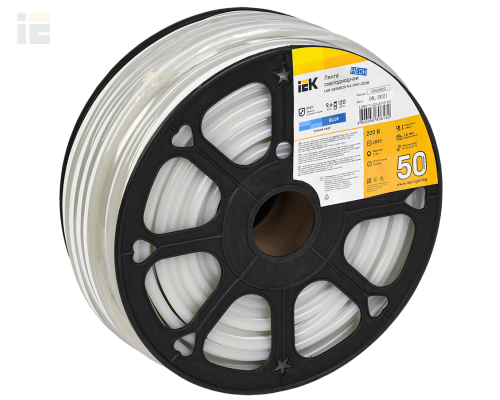 LSR5-7-120-67-0-50 | Лента светодиодная неон 50м LSR-2835B120-9,6-IP67-220В | IEK