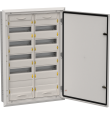 TITAN 5 Корпус металлический ЩРв-120 (2х60) 880х625х130мм IP31 серый (одна дверь) IEK