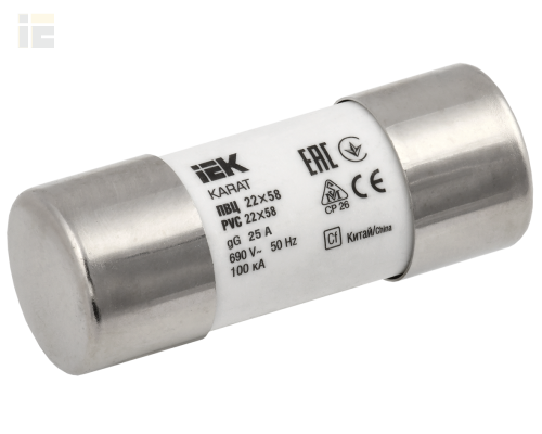 MFL20-025 | Плавкая вставка цилиндрическая ПВЦ 14х51 25А KARAT | IEK