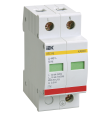 Ограничитель импульсных перенапряжений ОПС1-B 2Р 30/60кА 400B IEK