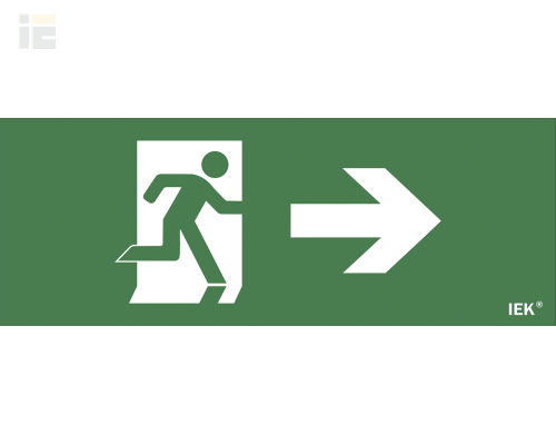 LPC10-1-24-09-FNAPR | Этикетка самоклеящаяся 240х90мм Фигура/стрелка вправо | IEK