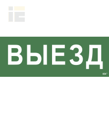 Этикетка самоклеящаяся 350х130мм Выезд