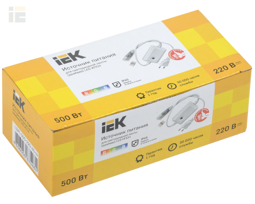 LSP1-500-220-65-14 | Драйвер LED ИПСН 500Вт 220В 14мм RGB IP44 | IEK