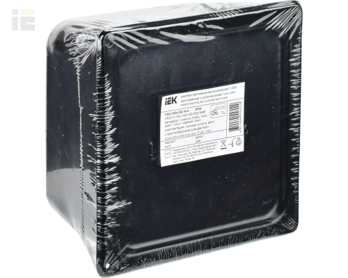 UKO12-150-150-100-K02-54M | Коробка протяжная металлическая У-995 150х150х100мм IP54 грунтованная с уплотнителем | IEK