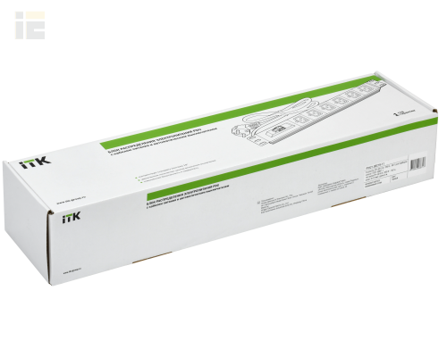 PH21-06C19-11 | ITK PDU 6 роз. C19 с автом. 16А 1,5U каб. 3м вилка нем. ст. |