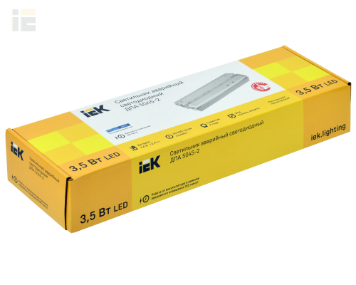 LDPA0-5045-2-54-K01 | LIGHTING Светильник аварийный ДПА 5045-2 постоянного/непостоянного действия 3ч IP54 | IEK