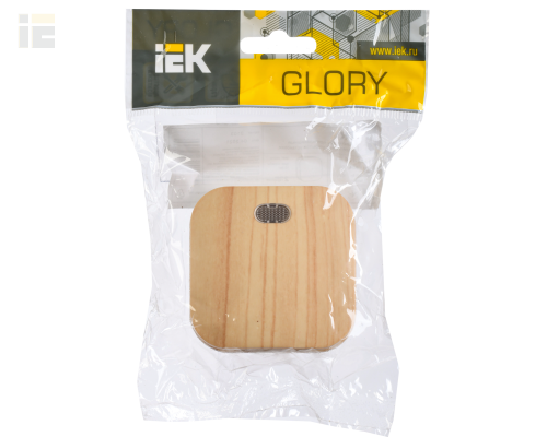 EVH11-K34-10 | Выключатель 1-клавишный для открытой установки с индикацией ВС20-1-1-ХС 10А GLORY сосна | IEK