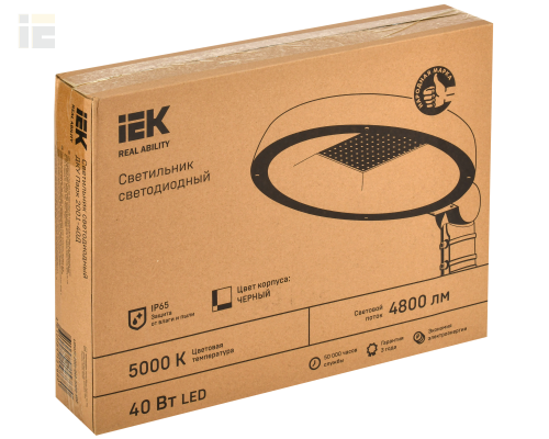 LDKU0-2001-040-5000-K02 | Светильник светодиодный ДКУ Парк 2001-40Д 5000К IP65 | IEK