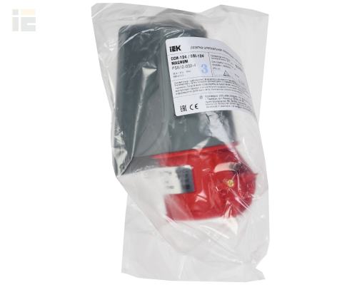 PSN12-032-4 | Розетка стационарная ССИ-124 32А-6ч/380-415В 3Р+РЕ IP44 MAGNUM | IEK