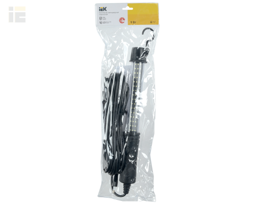 LDRO1-2061-09-10-K02 | Светильник светодиодный переносной ДРО 2061 IP54 шнур 10м черный | IEK