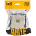 BR-K10-1-K10 | BRITE Розетка компьютерная RJ45 кат.5E РК10-БрКр бежевый | IEK