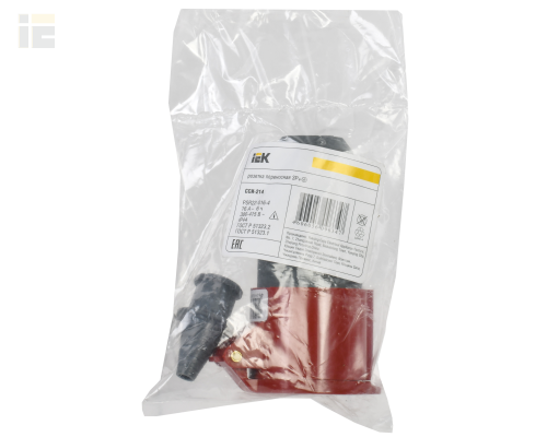 PSR22-016-4 | Розетка переносная ССИ-214 3Р+РЕ 16А 380-415В IP44 | IEK