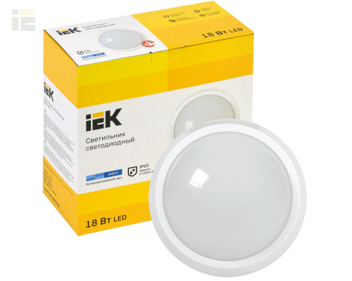 LDPO0-5061-24-6500-K01 | Светильник светодиодный ДПО 5061 24Вт 6500К IP65 круг белый | IEK