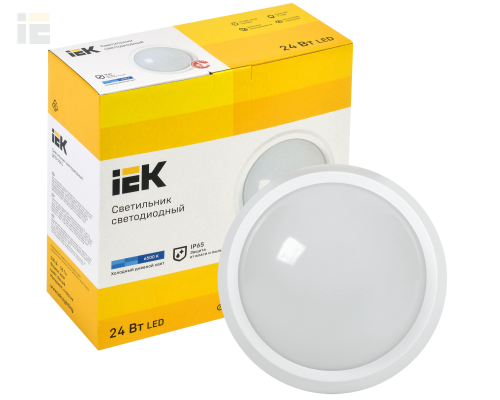 LDPO0-5051-18-6500-K01 | Светильник светодиодный ДПО 5051 18Вт 6500К IP65 круг белый | IEK