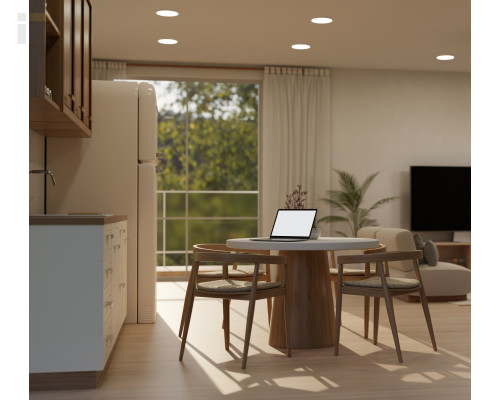 LDVO0-1609-1-24-4000-K01 | Светильник светодиодный ДВО 1609 круг 24Вт 4000K IP20 белый | IEK