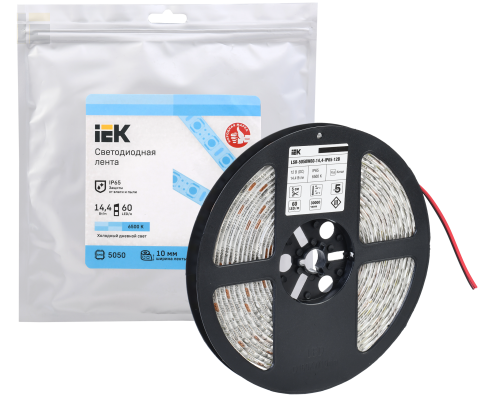 LSR2-2-060-65-3-05 | Лента светодиодная 5м LSR-5050W60-14,4-IP65-12В | IEK