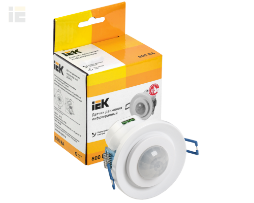 LDD11-401-800-001 | Датчик движения ДД-401 800Вт 360град 8м IP20 белый | IEK