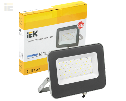 LPDO701-50-K03 | Прожектор светодиодный СДО 07-50 IP65 серый | IEK
