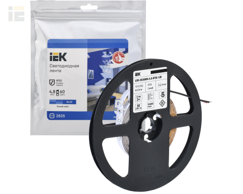 LSR1-7-060-20-3-05 | Лента светодиодная 5м LSR-2835B60-4,8-IP20-12В | IEK
